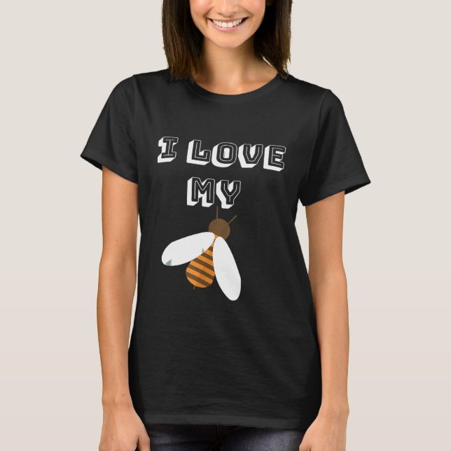 Camiseta Eu Amo Minhas Abelhas Apicultor Voador (Frente)