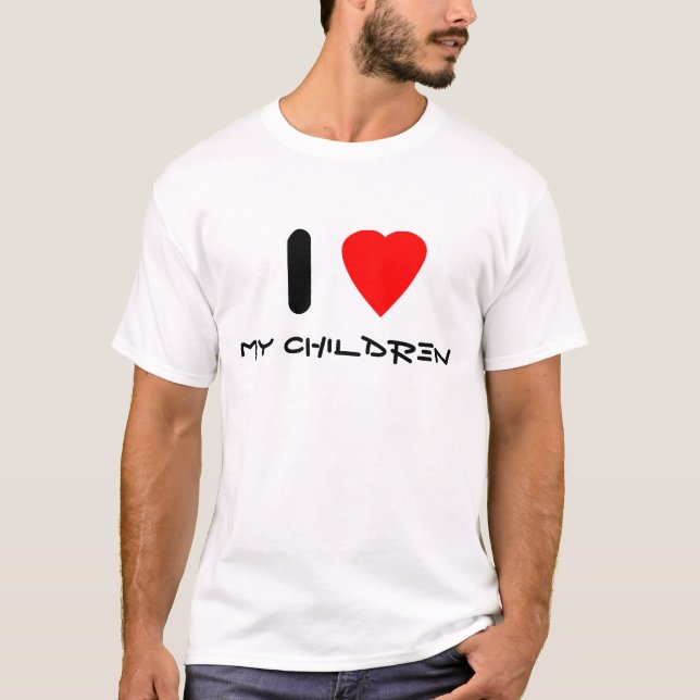 Camiseta Eu amo minhas crianças (Frente)