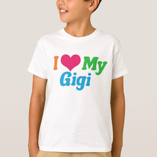 Camiseta Eu Amo Minhas Crianças Gigi (Frente)