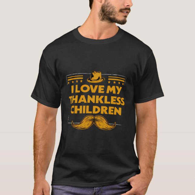 Camiseta Eu Amo Minhas Crianças Sem Agradecimentos Sarcasmo (Frente)