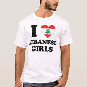 Camiseta Eu amo minhas garotas libanesas