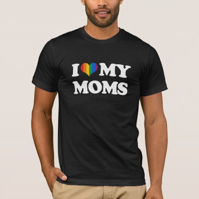 CAMISETA EU AMO MINHAS MÃES - (Frente)