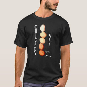 Camiseta Eu Amo Minhas Meninas Arte Galinha Galinha Hen Br