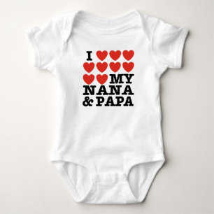 Camiseta Eu amo minhas Nana e papá
