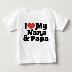 Camiseta Eu amo minhas Nana & papá