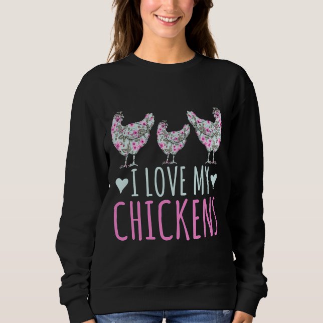 Camiseta Eu Amo Minhas Senhoras Galinhas (Frente)