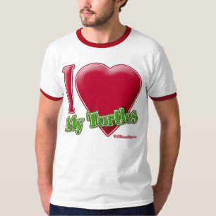 Camiseta Eu amo minhas tartarugas