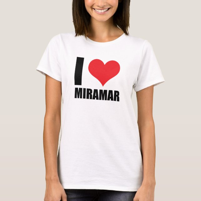 Camiseta Eu amo Miramar (Frente)