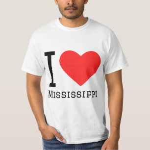 Camiseta Eu amo Mississippi