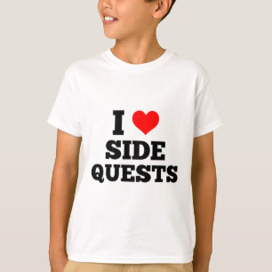Camiseta Eu Amo Missões Secundárias - Gamer de Rave Edm de