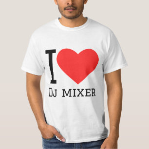 Camiseta Eu amo misturador de DJ