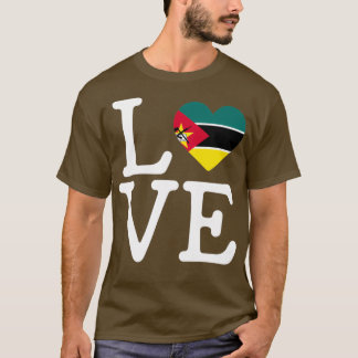 Camiseta eu amo moçambique moçambique