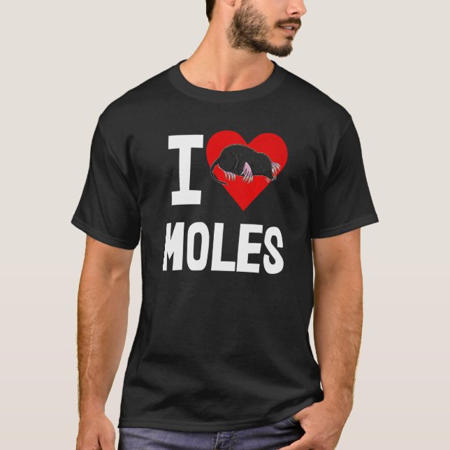 Camiseta Eu Amo Moles Mulheres Bonitas Mole Amor 1 (Frente)