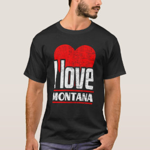 Camiseta Eu Amo Montana Melhor Estado Natal Eu Amo Montana