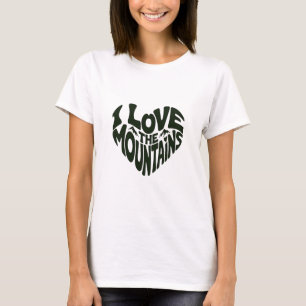 Camiseta Eu amo montanhas