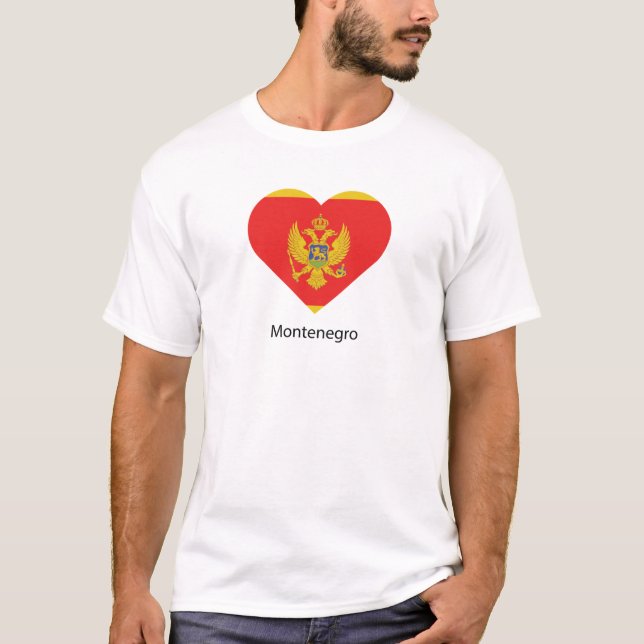 Camiseta Eu Amo Montenegro (Frente)