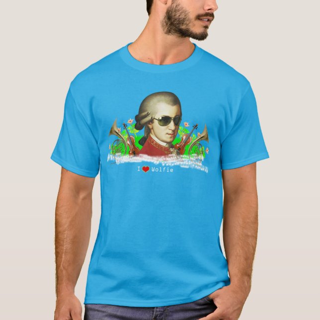 Camiseta Eu amo Mozart (Frente)