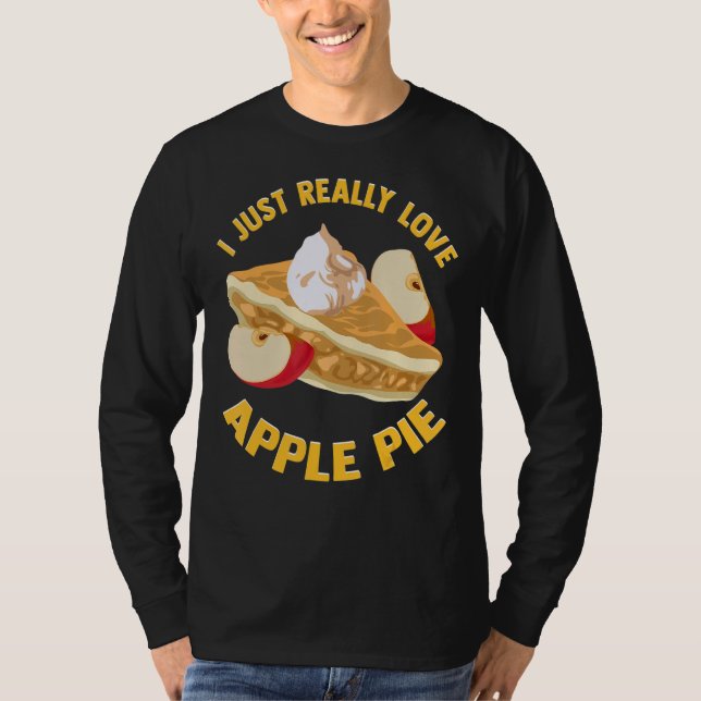 Camiseta Eu Amo Muito A Apple Pie Bakery Fazendo Comida (Frente)