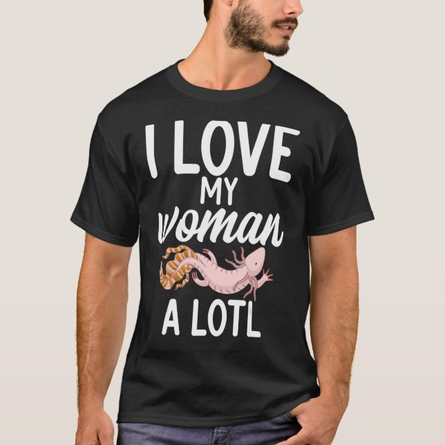 Camiseta Eu amo muito a minha mulher Axolotl (Frente)