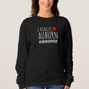 CAMISETA EU AMO MUITO HEART AUBURN ALABAMA