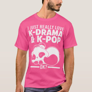 Camiseta Eu Amo Muito K-Drama K-Pop Ok K-Pop