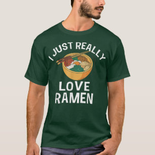 Camiseta Eu Amo Muito Ramen Comida Japonesa Kawaii Anim