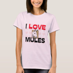 Camiseta Eu amo mulas