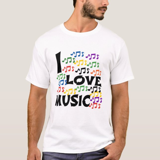 CAMISETA EU AMO MÚSICA (Frente)