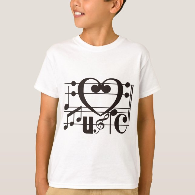 CAMISETA EU AMO MÚSICA (Frente)