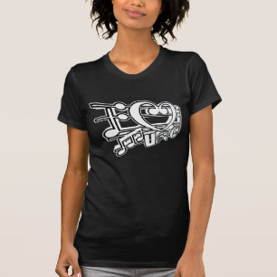 CAMISETA EU AMO MÚSICA