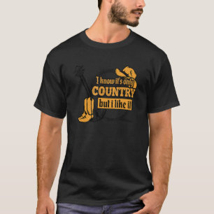 Camiseta Eu Amo Música country 1