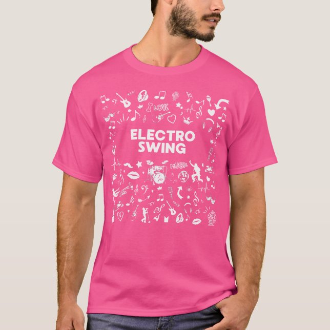 Camiseta Eu Amo Música Electro Swing (Frente)