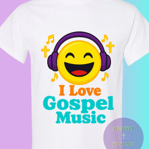 Camiseta Eu Amo Música Gospel - Cristão