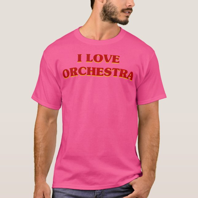 Camiseta Eu Amo Música Orquestra (Frente)