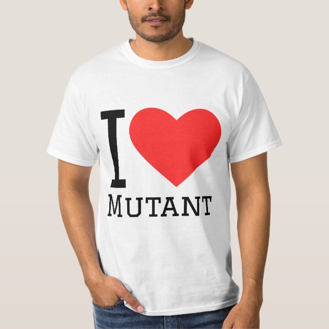 Camiseta Eu amo mutante  (Frente)