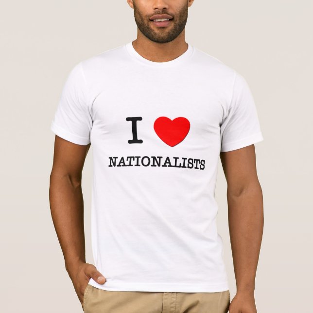 Camiseta Eu amo nacionalista (Frente)