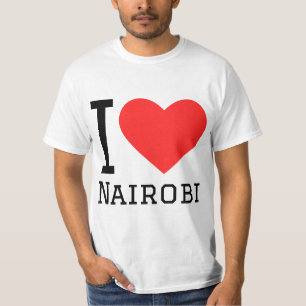 Camiseta Eu amo Nairobi