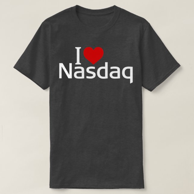Camiseta Eu amo Nasdaq (Frente do Design)