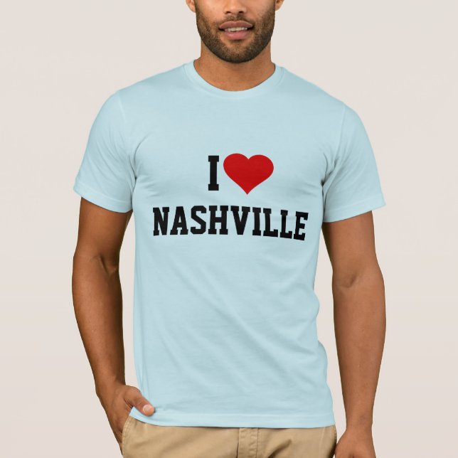 Camiseta Eu Amo Nashville (Frente)