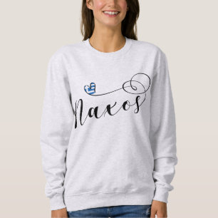 Camiseta Eu Amo Naxos, Bandeira Grega