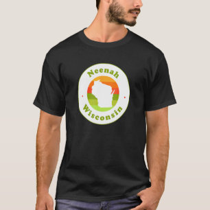 Camiseta Eu Amo Neenah Wisconsin Wi Vacation Souvenir