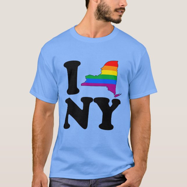 CAMISETA EU AMO NEW YORK ALEGRE (Frente)