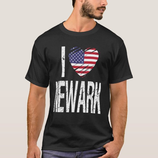 Camiseta Eu Amo Newark (Frente)