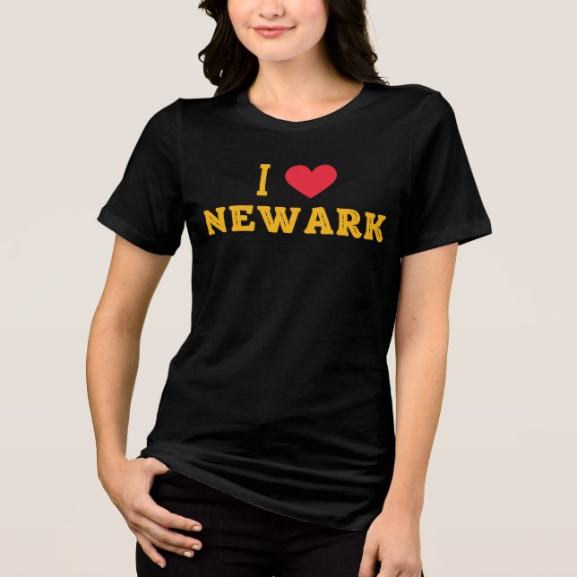 Camiseta eu amo Newark, Nova Jersey (Frente)