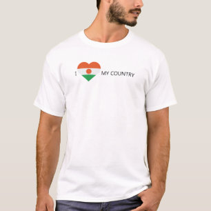 Camiseta Eu Amo Níger