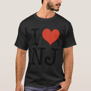 Camiseta Eu Amo Nj New Jersey Eua American