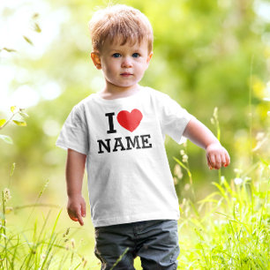 Camiseta Eu Amo Nome