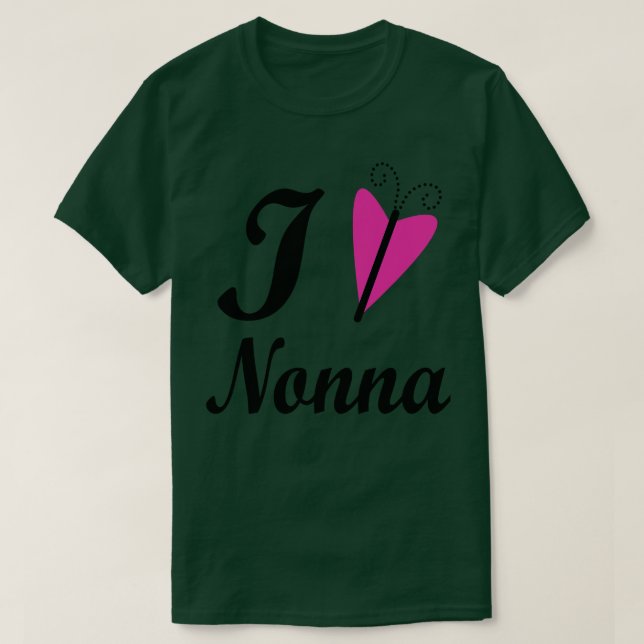 Camiseta Eu Amo Nonna (Frente do Design)