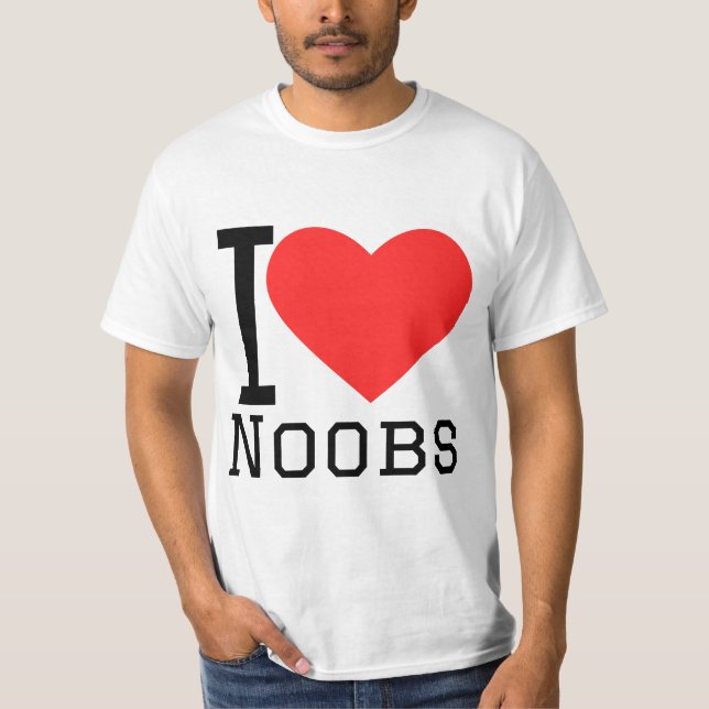 Camiseta Eu amo noobs (Frente)