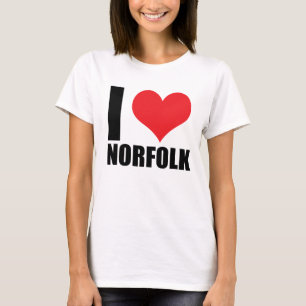 Camiseta Eu amo Norfolk